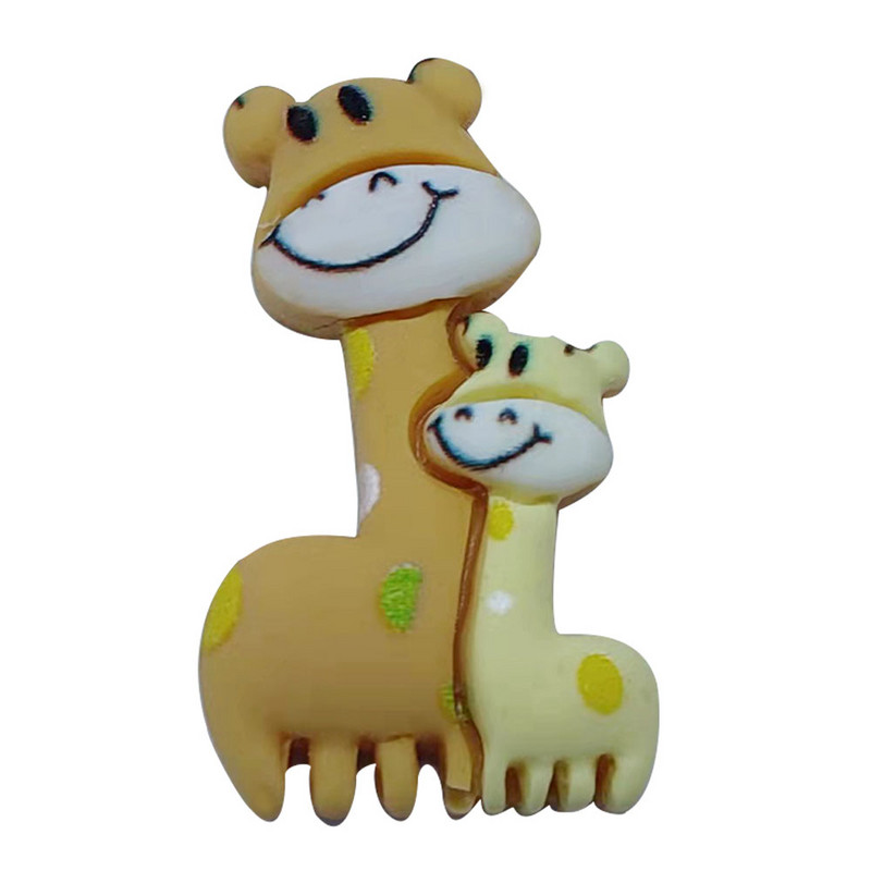 1 db Gyanta Kawaii Rajzfilm Állatok Hűtő Mágneses matrica Békák Hattyúk Nyulak Zsiráfok Hűtőmágnes barkács irodaszerek