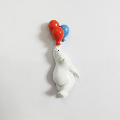 Ledusskapis Magnēts Karikatūra Polārlācis Mīksta Magnētiskā Uzlīme Sveķu Dekorācija Jauki rokdarbu radošā māja Daudzas iespējas