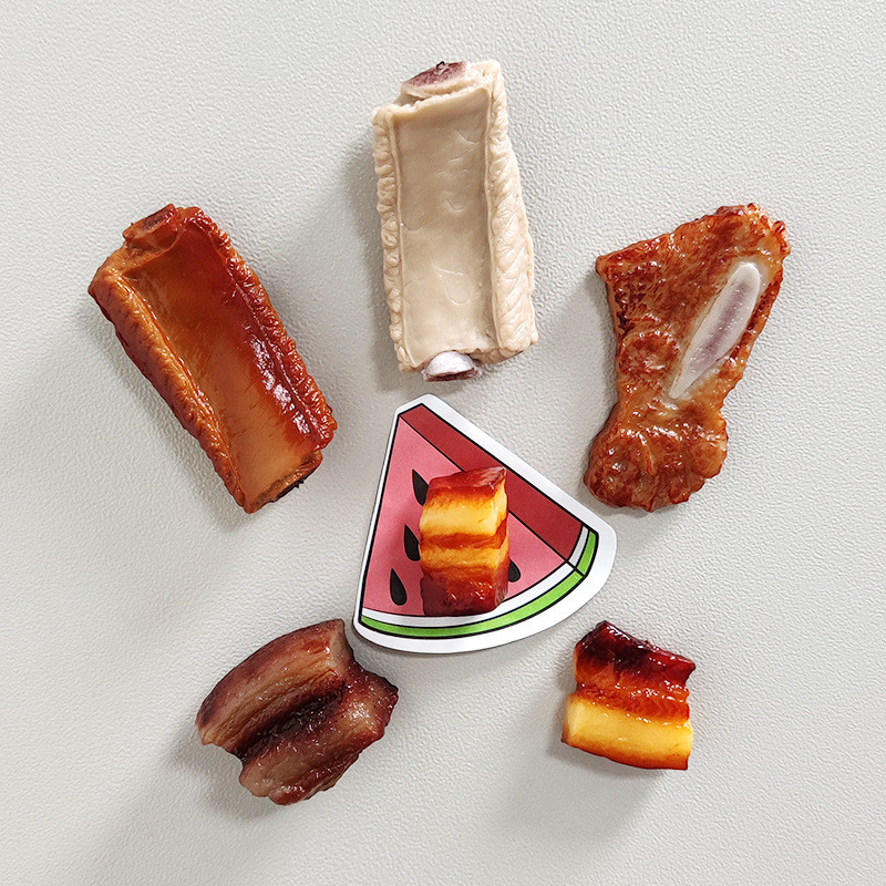 Kreativni Bionic Food Magnet za hladnjak 3D Simulacija Hrane Slatke magnetske naljepnice za hladnjak Foto Magnetske naljepnice Dekoracija