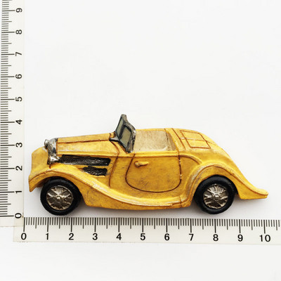 Radošs magnētisks ledusskapis ielīmēts Amerikas un Eiropas 3D klasiskās klasiskās automašīnas bērnu izglītība amatniecība Ledusskapja magnēts