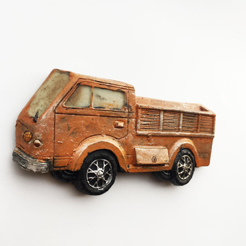 Radošs magnētisks ledusskapis ielīmēts Amerikas un Eiropas 3D klasiskās klasiskās automašīnas bērnu izglītība amatniecība Ledusskapja magnēts