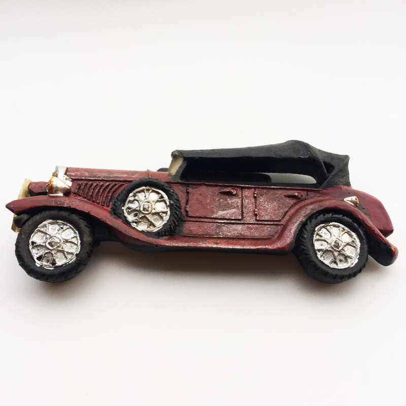 Radošs magnētisks ledusskapis ielīmēts Amerikas un Eiropas 3D klasiskās klasiskās automašīnas bērnu izglītība amatniecība Ledusskapja magnēts