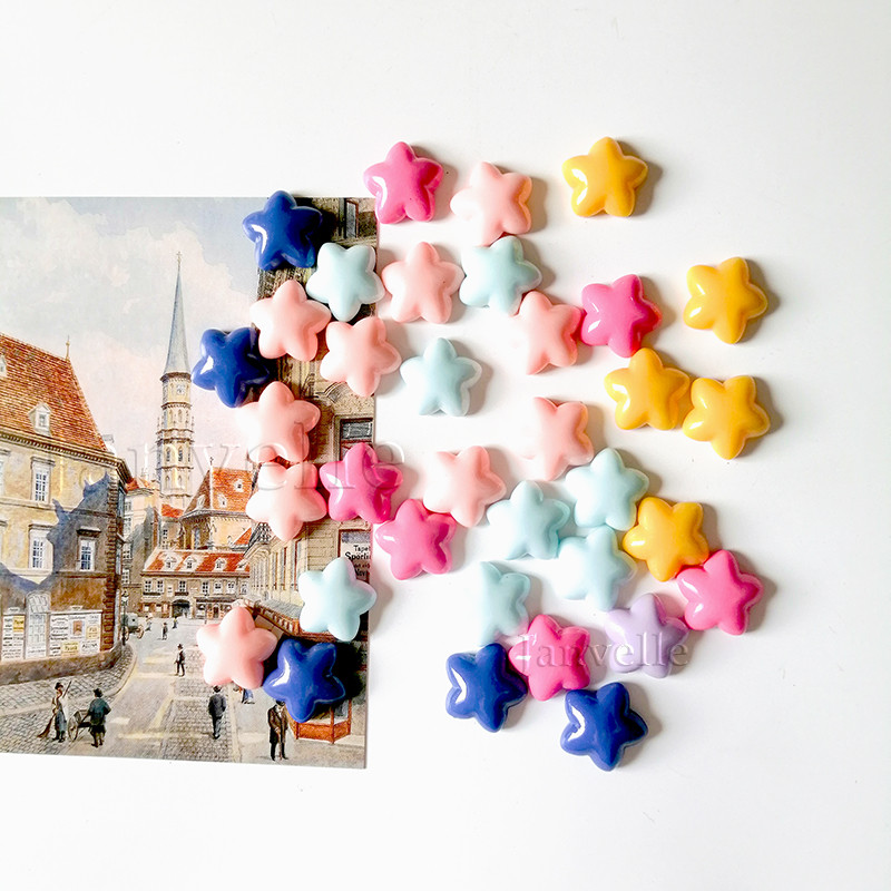 10 gab Krāsaini Zvaigžņu ledusskapja magnēti Mazas magnētiskas uzlīmes ledusskapim 2CM dekoratīvs sīks magnētu komplekts foto sienu dekorēšanai