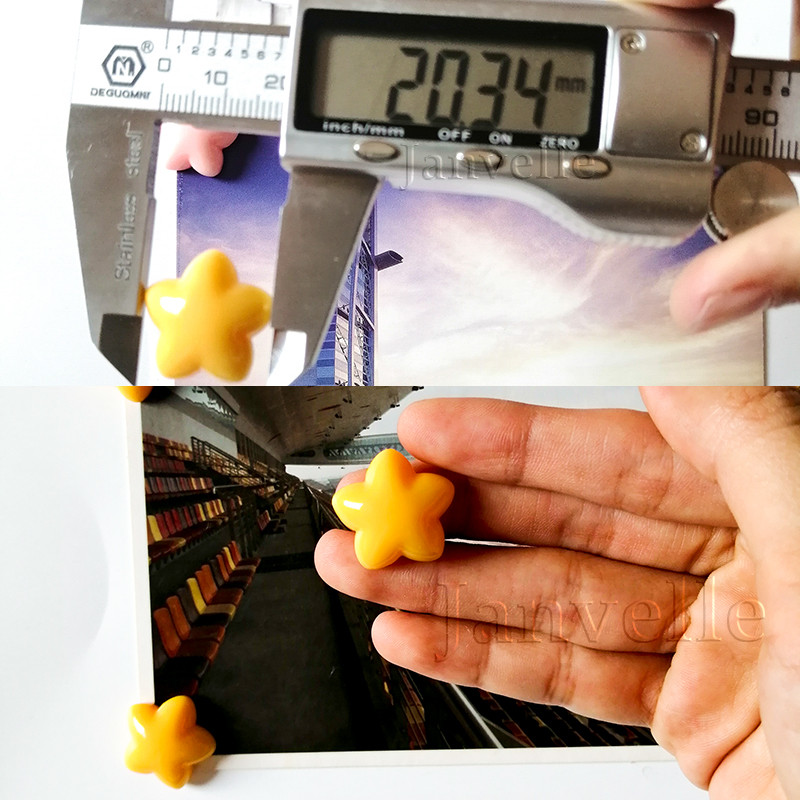 10 gab Krāsaini Zvaigžņu ledusskapja magnēti Mazas magnētiskas uzlīmes ledusskapim 2CM dekoratīvs sīks magnētu komplekts foto sienu dekorēšanai