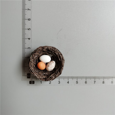 Jauks ledusskapja magnēts Mini imitē putnu ligzdas ledusskapja uzlīmi vijoles rotājumu zaru āķi Ledusskapja uzlīmi mājas dekorēšanai