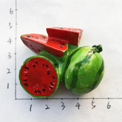 3D mieli magnetai šaldytuvui Imitacija Vaisiai Šaldytuvas Magnetiniai lipdukai Vaikų ankstyvajam ugdymui namų virtuvės dekoro priedai