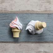 Hrana, sladoled, magneti za hladnjak, stožac, naljepnica za hladnjak, magnetska naljepnica od smole, kućni dekor, slatki magneti od smole