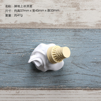 Hrana, sladoled, magneti za hladnjak, stožac, naljepnica za hladnjak, magnetska naljepnica od smole, kućni dekor, slatki magneti od smole