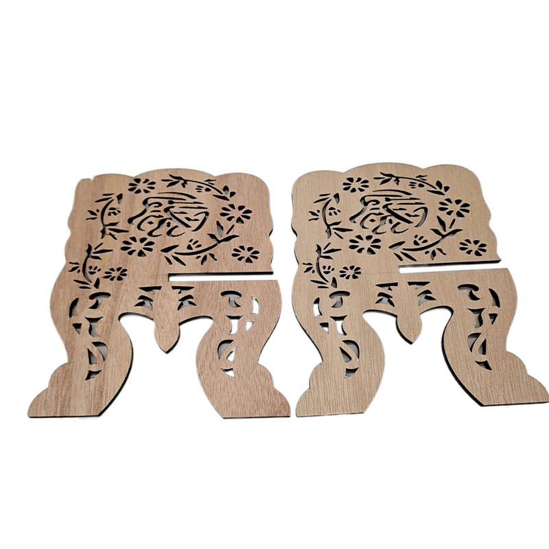 Drveni Eid Mubarak viseći ukras Držač stalka za knjige Islamski stalak za izložbe Muslimanska zabava Dekoracija za kućnu ramazansku zabavu