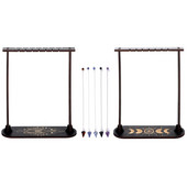 Koka kristāla kronšteins/kristāla kulons koka svārsta displeja rāmis mājas guļamistabas viesistabas darbvirsmas dekorēšanai