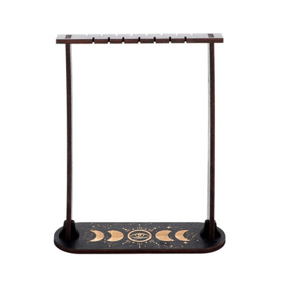 Koka kristāla kronšteins/kristāla kulons koka svārsta displeja rāmis mājas guļamistabas viesistabas darbvirsmas dekorēšanai