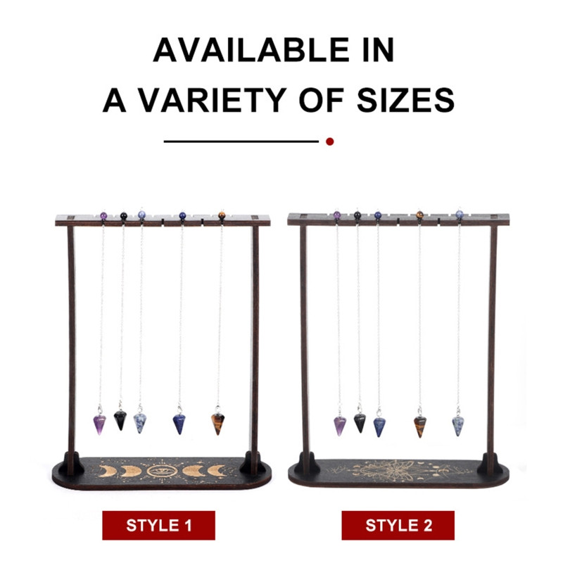 Koka kristāla kronšteins/kristāla kulons koka svārsta displeja rāmis mājas guļamistabas viesistabas darbvirsmas dekorēšanai