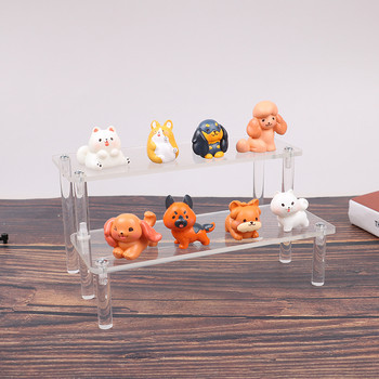 Прозрачна акрилна стойка за дисплей за аниме фигурки Органайзер за рафтове за кексчета Поставка за десерти Поставка за бижута Дисплей Стойка за щрангове Поставка за парфюми