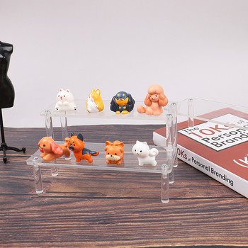 Прозрачна акрилна стойка за дисплей за аниме фигурки Органайзер за рафтове за кексчета Поставка за десерти Поставка за бижута Дисплей Стойка за щрангове Поставка за парфюми