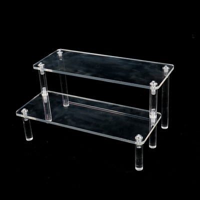 Prozirni akrilni stalak za anime figure Organizator polica za kolače Držač za deserte Stalak za izlaganje dragulja Stalak za parfeme