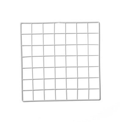 Kvadratinis modernus namų sienų meno dekoras Geležinis tinklelis nuotraukų rėmelis Atvirukai tinklinis ekranas Sandėliavimo lentyna, laikiklio laikiklis, organizatoriaus dekoras