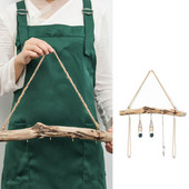 Nordic Rot koka kulons dreifējošs mēteļu pakaramais mazs rotaslietu atslēgu durvju pakaramais Driftwood sienas mēteļu plaukts mājas durvju atslēgas āķi