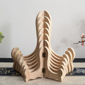 1 tk Retro puidust teealus Kokkupandav vitriin Kodu lauaplaat Teekooginõu teelehtede hoiustamisrest