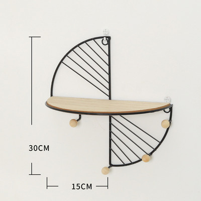 Nordijska dekoracija zidnih polica Metalni zidni stalak za pohranu Kuhinja Dnevni boravak Figurice Rukotvorine Stalci za izložbe Dekoracija Pravokutna polica
