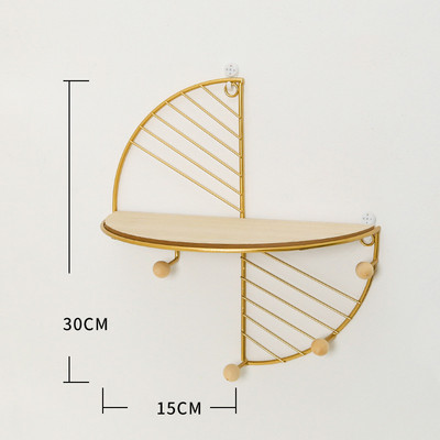 Nordijska dekoracija zidnih polica Metalni zidni stalak za pohranu Kuhinja Dnevni boravak Figurice Rukotvorine Stalci za izložbe Dekoracija Pravokutna polica