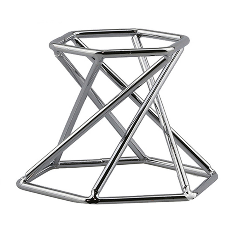 Metalo krištolinio rutulio pagrindo ekrano stovas Krištolinis mineralinis akmuo atraminis ekrano stovas figūrėlių laikiklis Namų dekoro darbalaukio papuošalai