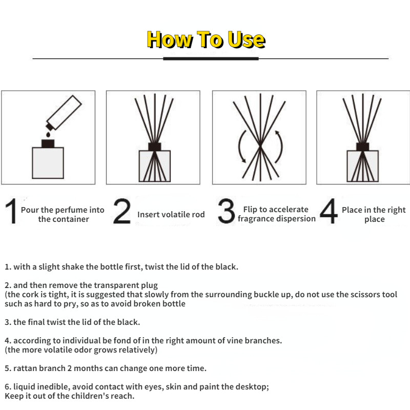 20/50 gab Fiber Sticks difuzors aromterapijas gaistošais stienis spa un biroja mājas smaržu difuzoram mājas dekorēšanai 3mm*19cm