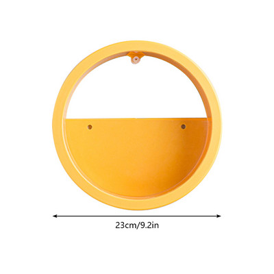 Šiuolaikinė apvali geležinė sieninė vaza Nordic Makaron Svetainės sienų apdaila Kabantis vazonas žuvies bakas Namai Svetainės dekoras