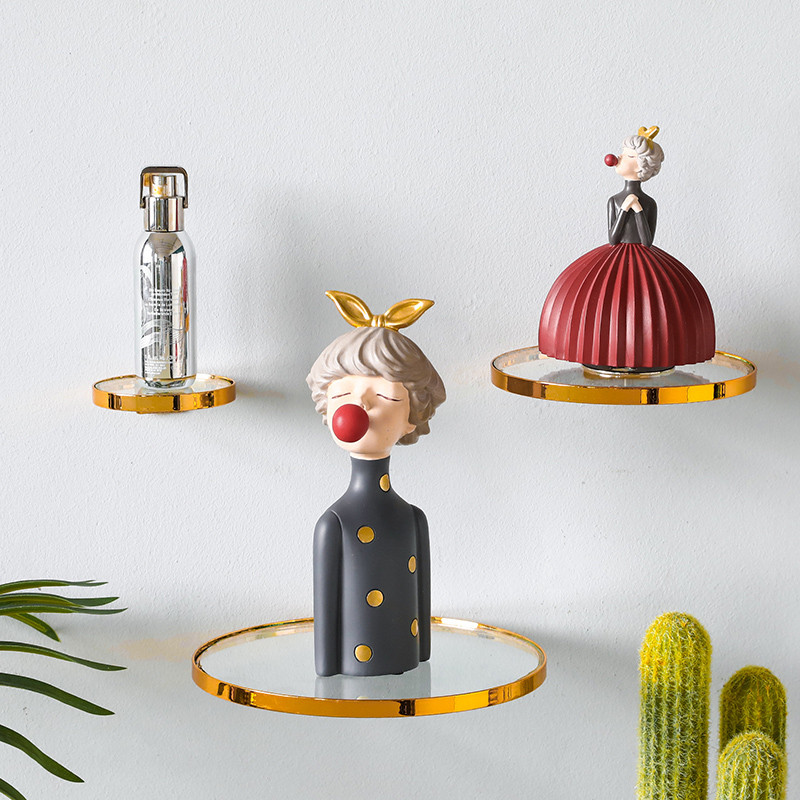 Mājas dekors Sienas iekarināmais plaukts Telpas dekorēšana Mūsdienīga mājas dekorēšana Aksesuāri Uzglabāšanas plaukts Radoši kombinēts sienas plaukts