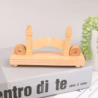 1kom držač zaslona za ventilatore Kineski stil Ručno drvo/svila/papir/čipka sklopivi stalak za ventilatore Držač baze zaslona 14*8*4cm