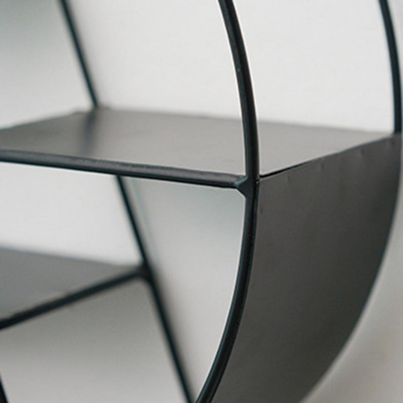 Organizator za pohranu Plutajući geometrijski lik glatke linije Željezo Kreativni stalak za pohranu okruglog oblika Kućne ukrasne police