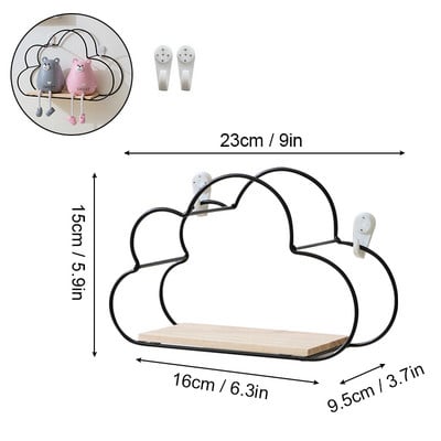 Nordic Wall metāla glabāšanas turētājs Peldošs sešstūris montēts plaukta rāmis zelta plaukti, sienas glabāšanas un displeja mājas dekorēšana