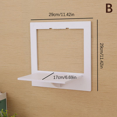 Sešstūra sienas dekoratīvais plaukts ar perforatoru bezmaksas nakts displeja statīvs Sienas puķu podu turētājs TV fons viesistabas sienas pakaramais