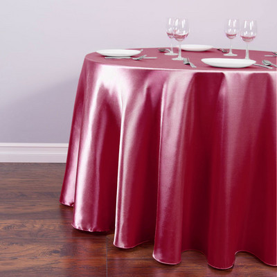 Kāzu galdauts, satīna galdauts, pārklājums, apaļš kāzu ballīte.