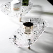 Akrila paplāte mājas dekorēšanai displeja stendi rotaslietas deserti aplauzums dekoratīvs šķīvis viesistaba galda plauktu plaukts tualetes organizators