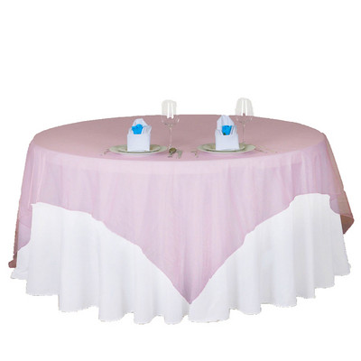 Kāzu galdauts Organza Elegants galdauts Viesnīcas banketu galds caurspīdīgs plāns pārklājs Kāzu banketu ballītes noformējums
