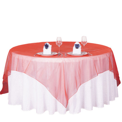 Kāzu galdauts Organza Elegants galdauts Viesnīcas banketu galds caurspīdīgs plāns pārklājs Kāzu banketu ballītes noformējums