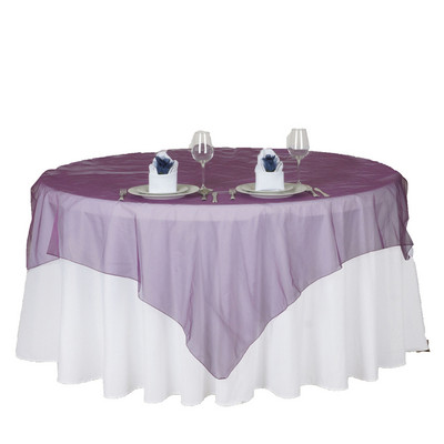 Kāzu galdauts Organza Elegants galdauts Viesnīcas banketu galds caurspīdīgs plāns pārklājs Kāzu banketu ballītes noformējums