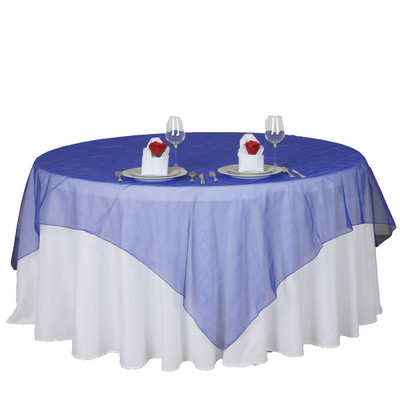 Kāzu galdauts Organza Elegants galdauts Viesnīcas banketu galds caurspīdīgs plāns pārklājs Kāzu banketu ballītes noformējums