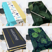 Rajzfilm állat zöld leveles terítő téglalap alakú terítő téglalap alakú terítő esküvői terítő ezüst abrosz kabát