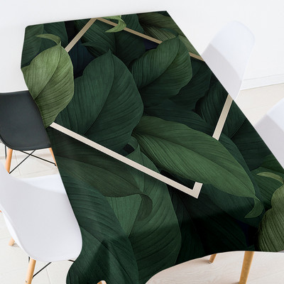 Rajzfilm állat zöld leveles terítő téglalap alakú terítő téglalap alakú terítő esküvői terítő ezüst abrosz kabát