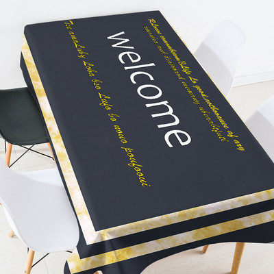 Rajzfilm állat zöld leveles terítő téglalap alakú terítő téglalap alakú terítő esküvői terítő ezüst abrosz kabát