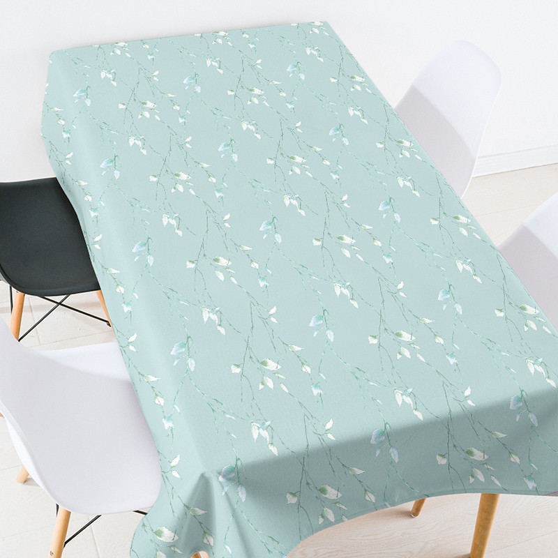 Rajzfilm állat zöld leveles terítő téglalap alakú terítő téglalap alakú terítő esküvői terítő ezüst abrosz kabát