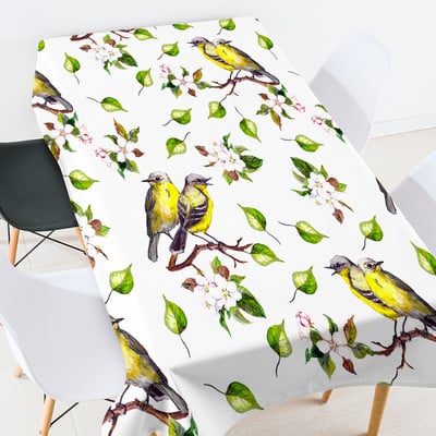 Állatvirágok terítő manteles de mesa téglalap alakú lila terítő asztalterítő terítő téglalap alakú esküvői dekoráció