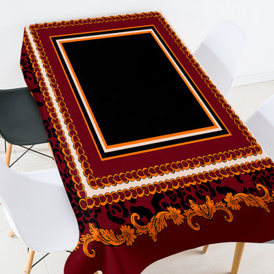 Állatvirágok terítő manteles de mesa téglalap alakú lila terítő asztalterítő terítő téglalap alakú esküvői dekoráció