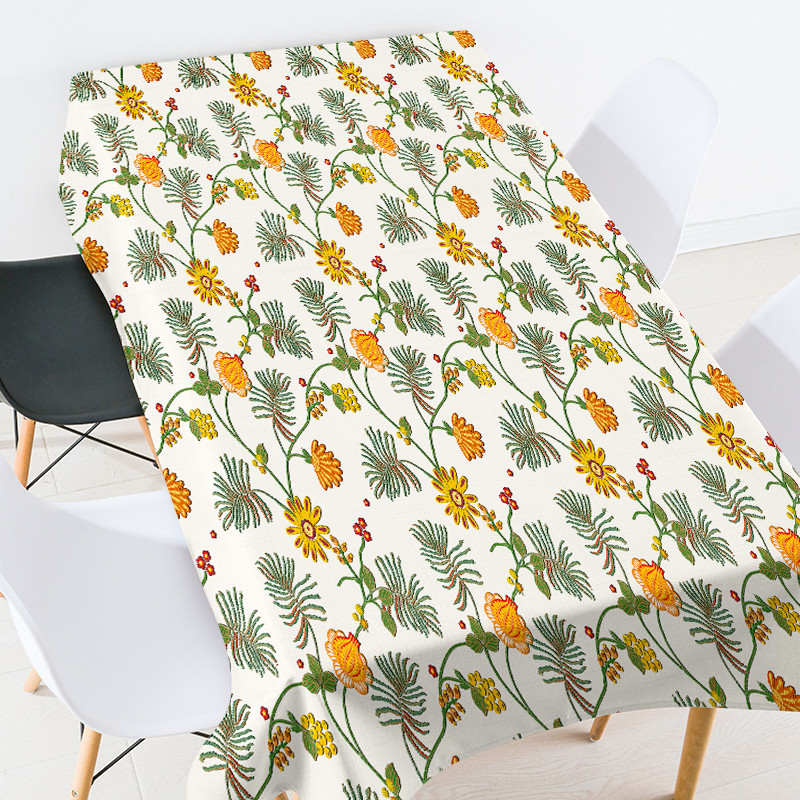 Állatvirágok terítő manteles de mesa téglalap alakú lila terítő asztalterítő terítő téglalap alakú esküvői dekoráció