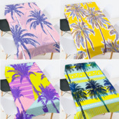 Krāsains kokosriekstu koka galda pārklājs kāzu galda pārklājs sarkans galdauts izšūts galdauts galdauts galdauts