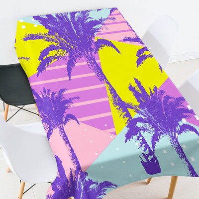 Krāsains kokosriekstu koka galda pārklājs kāzu galda pārklājs sarkans galdauts izšūts galdauts galdauts galdauts