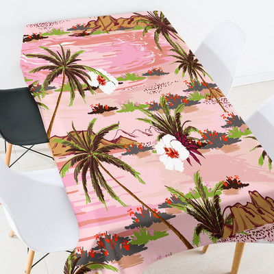 Krāsains kokosriekstu koka galda pārklājs kāzu galda pārklājs sarkans galdauts izšūts galdauts galdauts galdauts