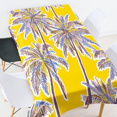 Krāsains kokosriekstu koka galda pārklājs kāzu galda pārklājs sarkans galdauts izšūts galdauts galdauts galdauts