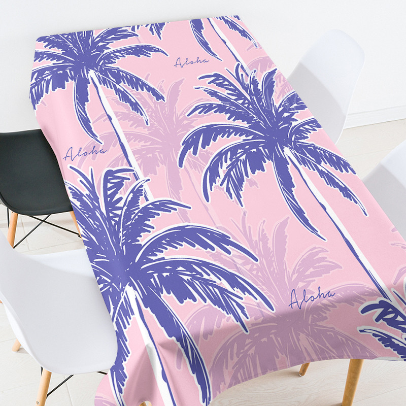 Krāsains kokosriekstu koka galda pārklājs kāzu galda pārklājs sarkans galdauts izšūts galdauts galdauts galdauts